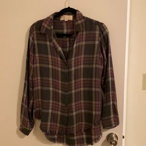 Cloth and stone plaid button down